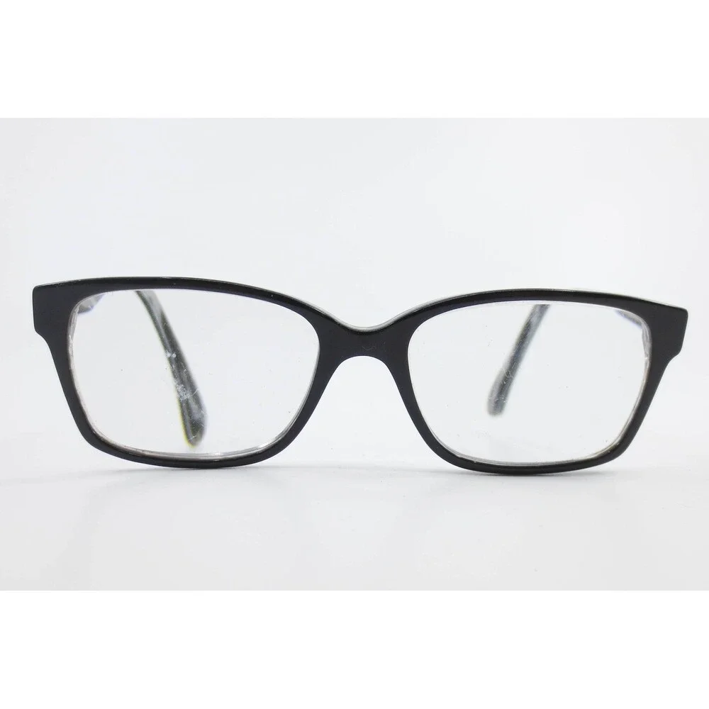 Christian Siriano CV LUI Black Grey Marbled Rectangular Eyeglass Frames
